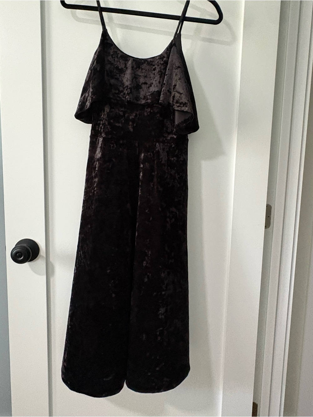 Black Velvet Midi Dress